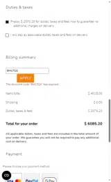 BMLTQ6 coupon verification screenshot