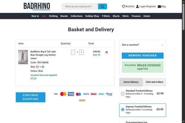 BadRhino checkout page showing BadRhino discount code box | Screenshot taken by SimplyCodes community member on Jun 10, 2025