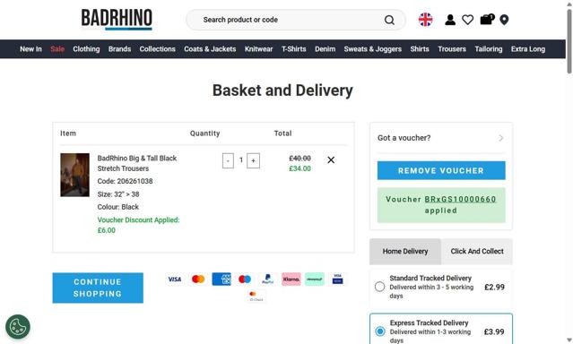 BadRhino checkout page showing BadRhino discount code box | Screenshot taken by SimplyCodes community member on Sep 5, 2025