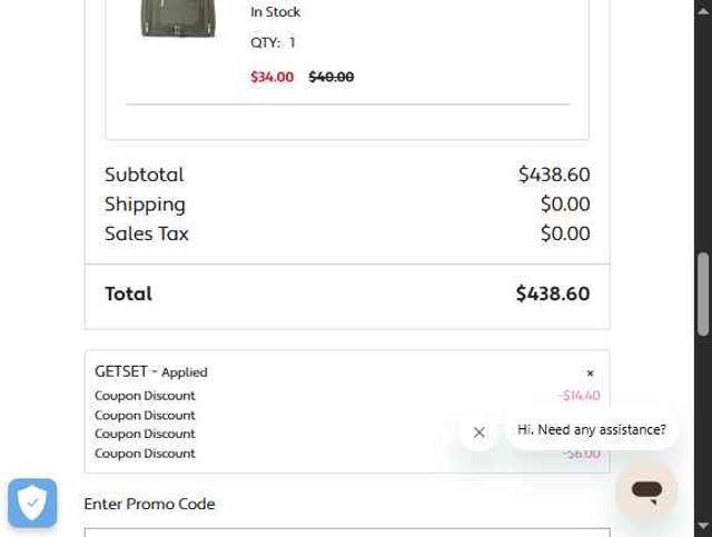 Baggallini checkout page showing Baggallini promo code box | Screenshot taken by SimplyCodes community member on Aug 28, 2025
