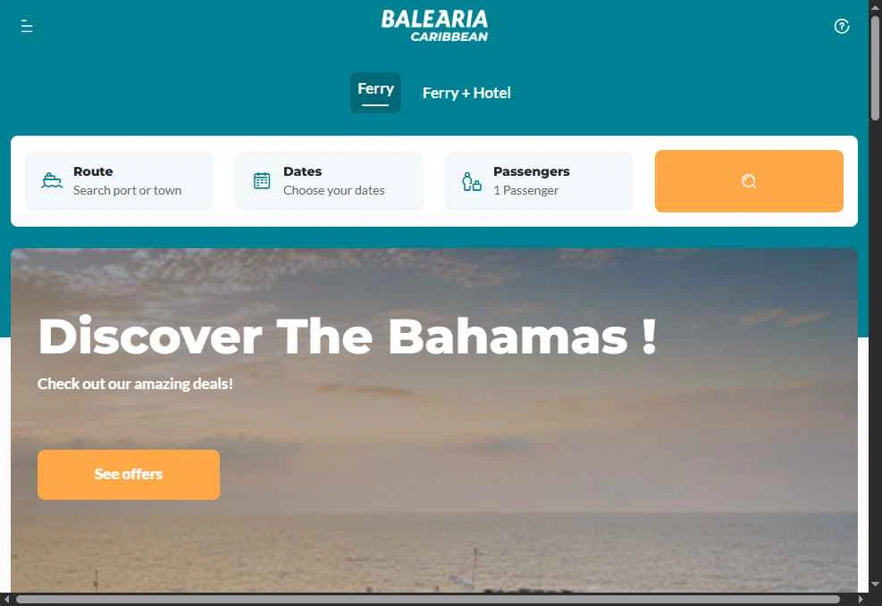 Balearia Caribbean checkout page showing Balearia Caribbean promo code box | Screenshot taken by SimplyCodes community member on Nov 21, 2025