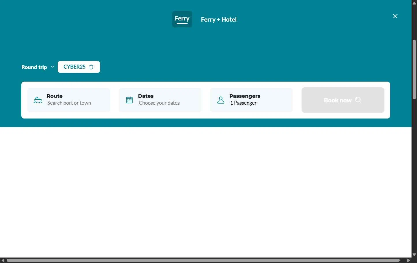 Balearia Caribbean checkout page showing Balearia Caribbean promo code box | Screenshot taken by SimplyCodes community member on Jan 30, 2026