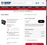 Baltimore Ravens coupon verification screenshot