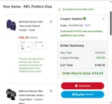 SAS10NFLEU coupon verification screenshot