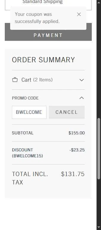 Bamford checkout page showing Bamford discount code box | Screenshot taken by SimplyCodes community member on Feb 19, 2026