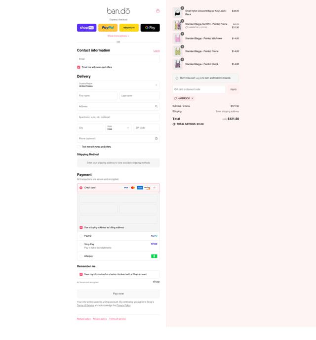 ban.do checkout page showing ban.do coupon code box | Screenshot taken by SimplyCodes community member on Aug 16, 2025