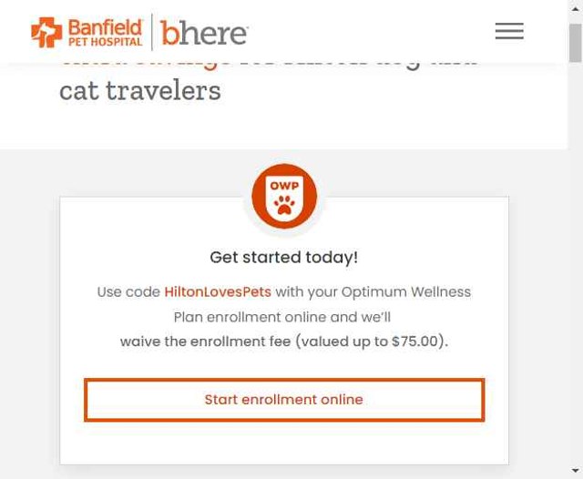 Banfield Pet Hospital checkout page showing Banfield Pet Hospital promo code box | Screenshot taken by SimplyCodes community member on Jul 30, 2025