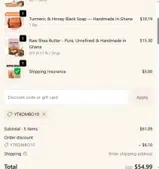 YTKombo10 coupon verification screenshot