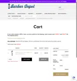 Barber Depot coupon verification screenshot