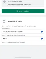 KRIS coupon verification screenshot