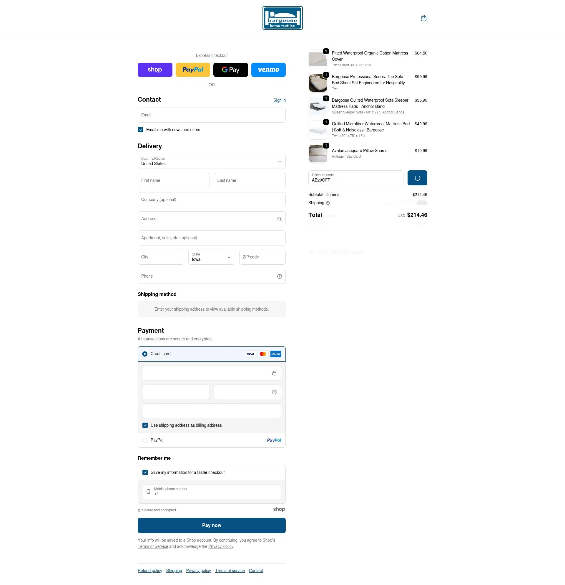 Bargoose checkout page showing Bargoose promo code box | Screenshot taken by SimplyCodes community member on Jan 7, 2026
