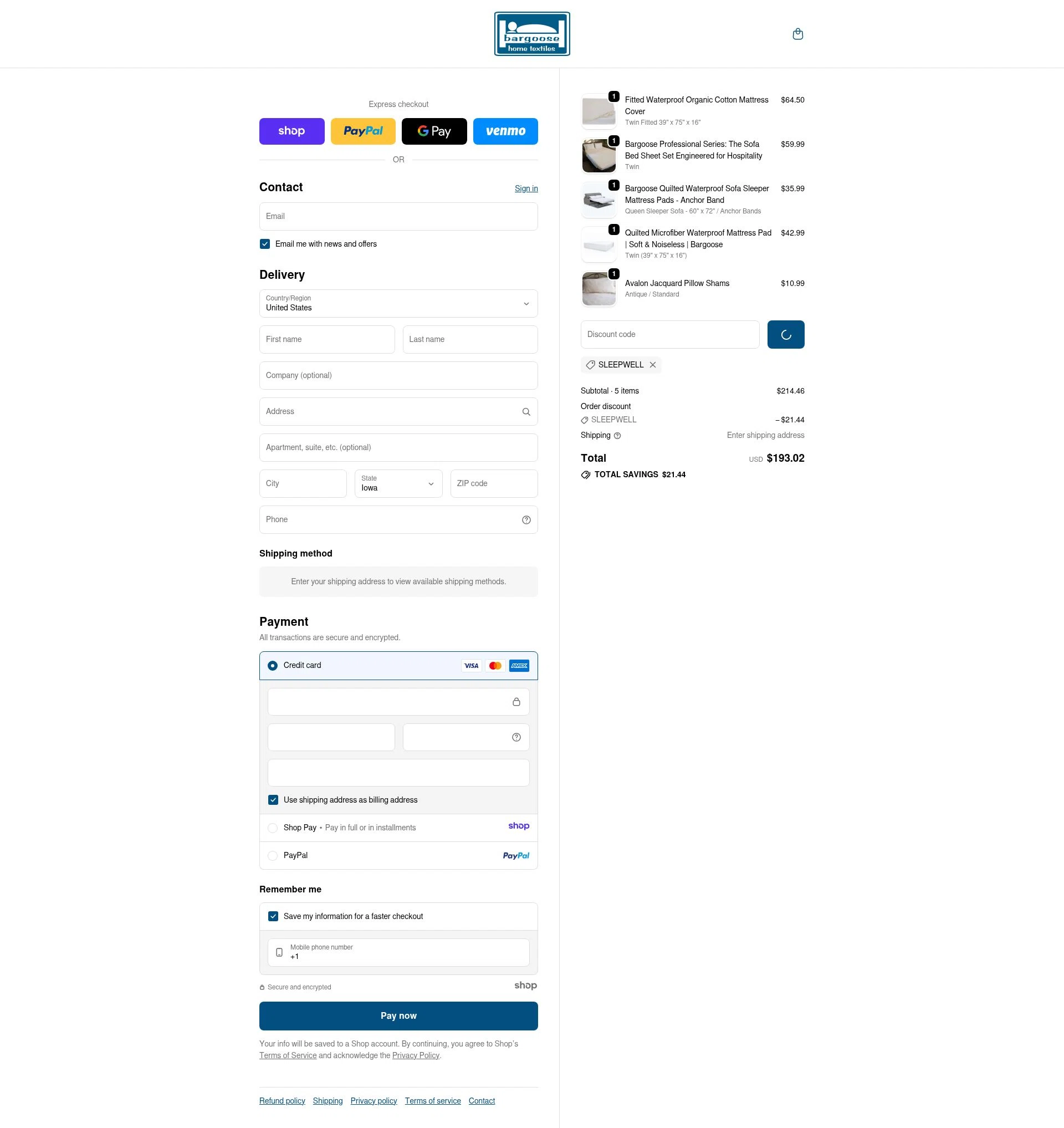 Bargoose checkout page showing Bargoose promo code box | Screenshot taken by SimplyCodes community member on Jan 7, 2026