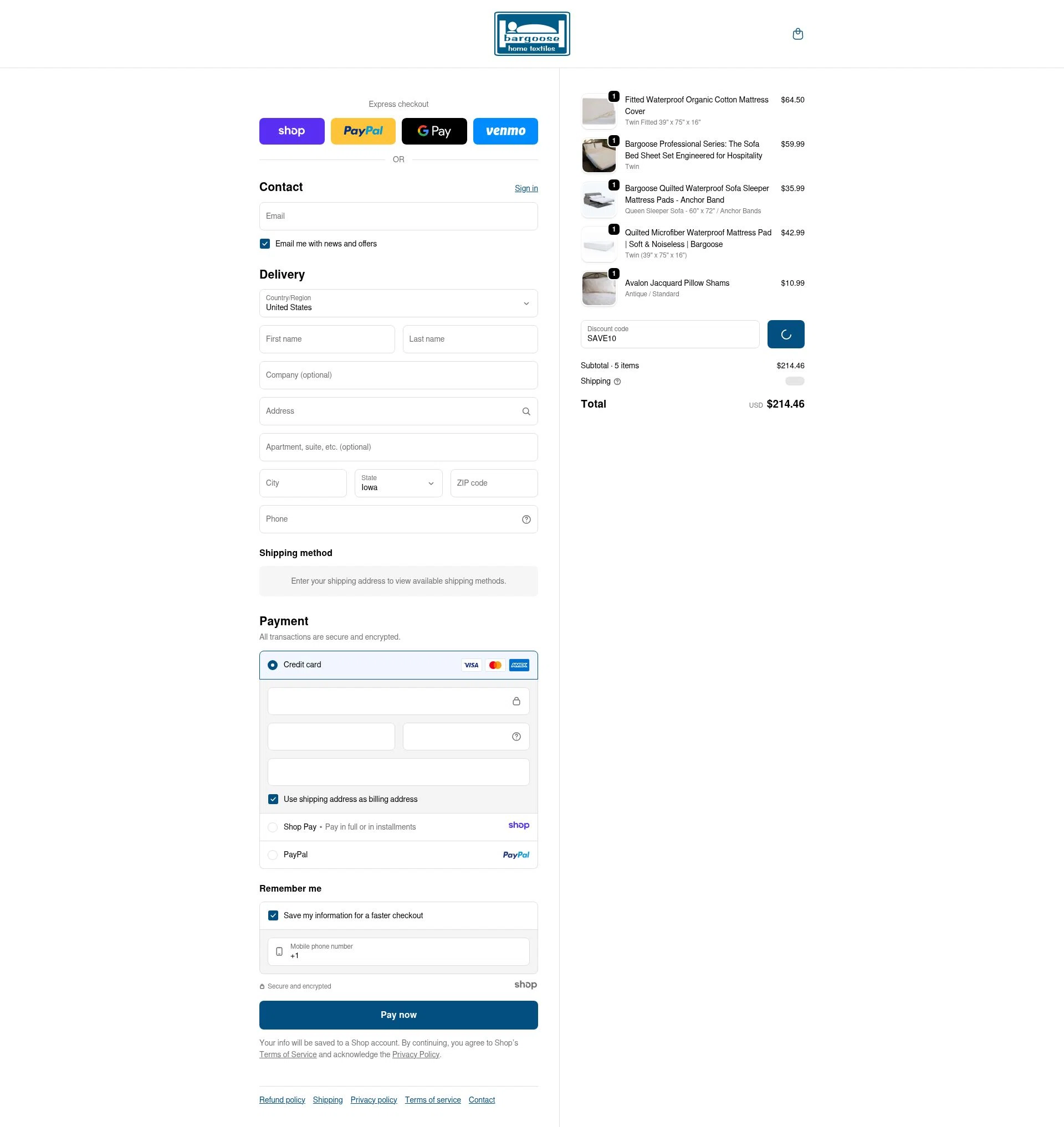 Bargoose checkout page showing Bargoose promo code box | Screenshot taken by SimplyCodes community member on Jan 7, 2026