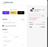 BarkingBags UK coupon verification screenshot