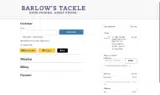 Barlow's Tackle coupon verification screenshot