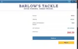 Barlow's Tackle coupon verification screenshot