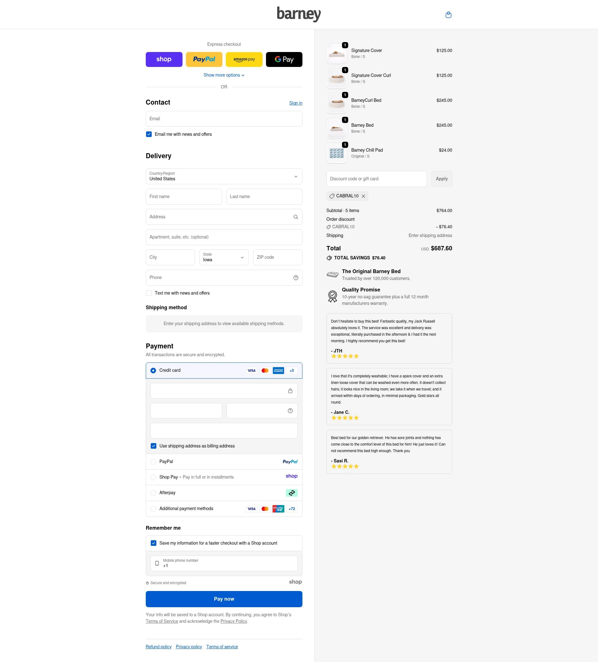 Barney Bed US checkout page showing Barney Bed US promo code box | Screenshot taken by SimplyCodes community member on Nov 2, 2025