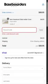 BB250FREE coupon verification screenshot