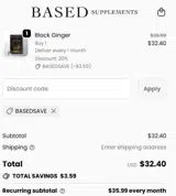 BASEDSAVE coupon verification screenshot