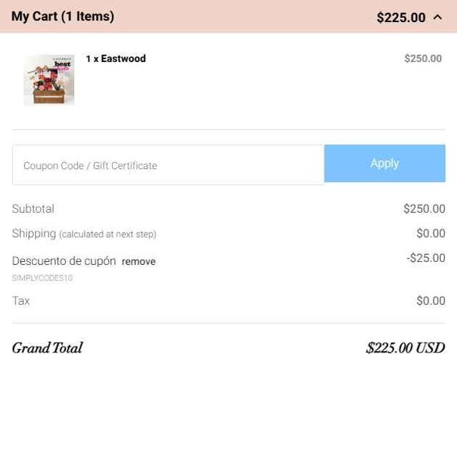 Baskits checkout page showing Baskits promo code box | Screenshot taken by SimplyCodes community member on May 14, 2025