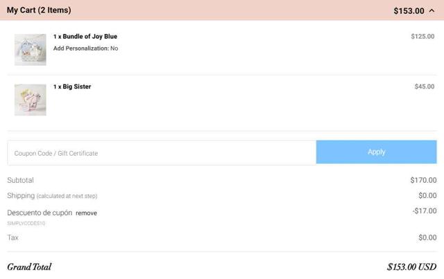 Baskits checkout page showing Baskits promo code box | Screenshot taken by SimplyCodes community member on May 14, 2025
