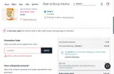 Bath & Body Works coupon verification screenshot