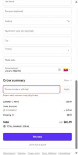 SUMMER20 coupon verification screenshot