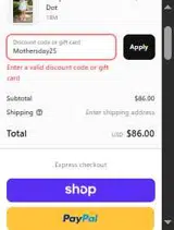 Baybala coupon verification screenshot