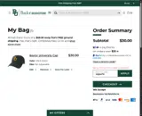 Baylor Bears Athletics Shop coupon verification screenshot