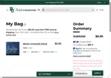 Baylor Bears Athletics Shop coupon verification screenshot