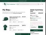 Baylor Bears Athletics Shop coupon verification screenshot