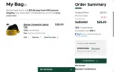 Baylor Bears Athletics Shop coupon verification screenshot