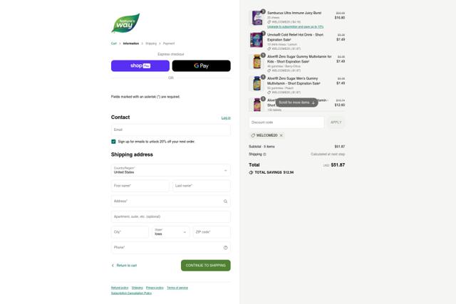 Baze checkout page showing Baze promo code box | Screenshot taken by SimplyCodes community member on Aug 24, 2025