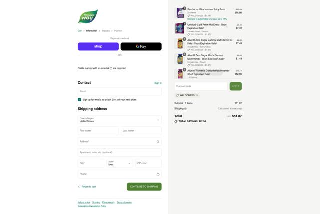 Baze checkout page showing Baze promo code box | Screenshot taken by SimplyCodes community member on Sep 14, 2025