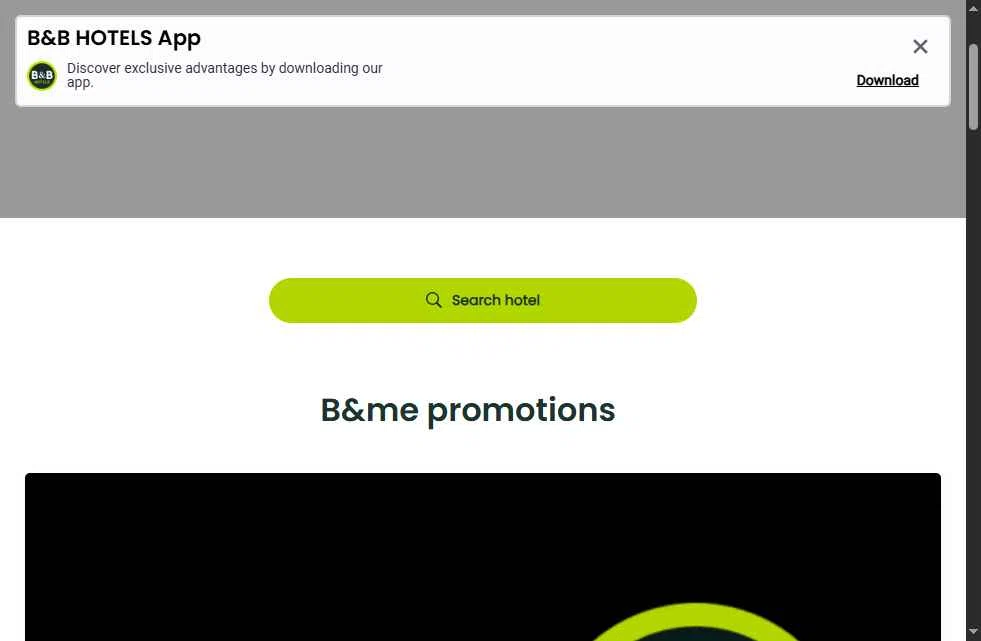 B&B Hotels checkout page showing B&B Hotels promo code box | Screenshot taken by SimplyCodes community member on Feb 7, 2026