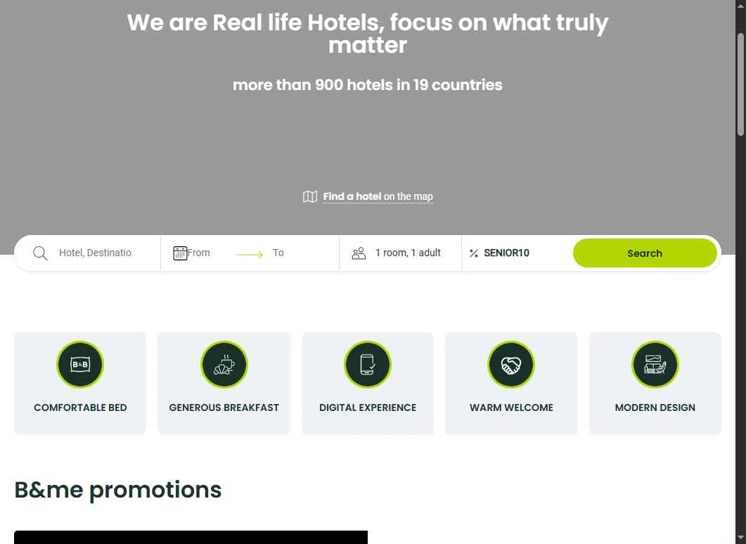 B&B Hotels checkout page showing B&B Hotels promo code box | Screenshot taken by SimplyCodes community member on Jan 15, 2026
