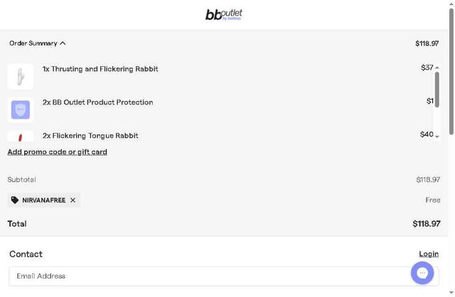 BB Outlet checkout page showing BB Outlet promo code box | Screenshot taken by SimplyCodes community member on Jun 30, 2025