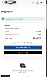 COLLECT coupon verification screenshot