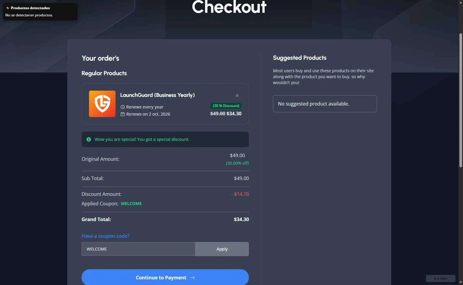 BdThemes checkout page showing BdThemes promo code box | Screenshot taken by SimplyCodes community member on Oct 2, 2025