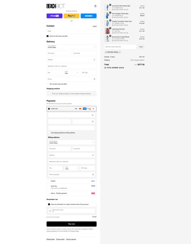 Beach Riot checkout page showing Beach Riot promo code box | Screenshot taken by SimplyCodes community member on Aug 16, 2025