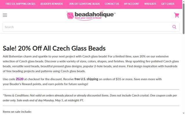 Beadaholique checkout page showing Beadaholique promo code box | Screenshot taken by SimplyCodes community member on May 14, 2025