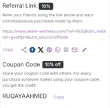 RUQAYAAHMED coupon verification screenshot