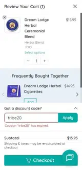 Bear Blend coupon verification screenshot