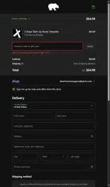 Bear Hollow Supply coupon verification screenshot