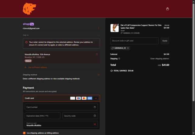 Bearhug checkout page showing Bearhug discount code box | Screenshot taken by SimplyCodes community member on May 8, 2025