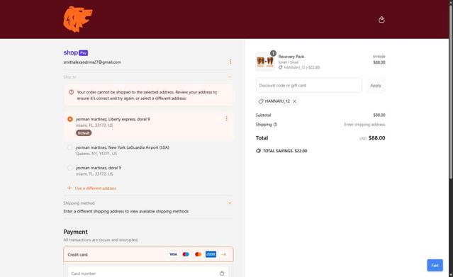 Bearhug checkout page showing Bearhug discount code box | Screenshot taken by SimplyCodes community member on Jun 6, 2025
