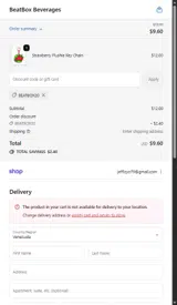 BEATBOX20 coupon verification screenshot