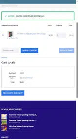 ALLSITES coupon verification screenshot