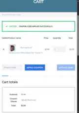 10TAWE coupon verification screenshot