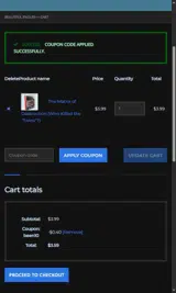 been10 coupon verification screenshot